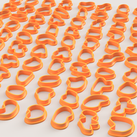 ORGANICS SHAPES POLYMER CLAY CUTTER SET - Thumbnail 3