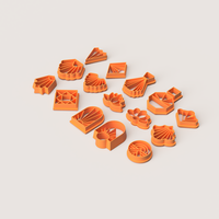 ART DECO PART 2 POLYMER CUTTER SET - Thumbnail 3