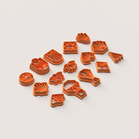 ART DECO PART 2 POLYMER CUTTER SET - Thumbnail 4