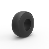 Dragster rear tire at speed Scale 1:25 - Thumbnail 2