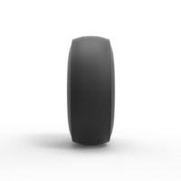 Dragster rear tire at speed Scale 1:25 - Thumbnail 4