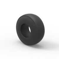 Dragster rear tire at speed Scale 1:25 - Thumbnail 7