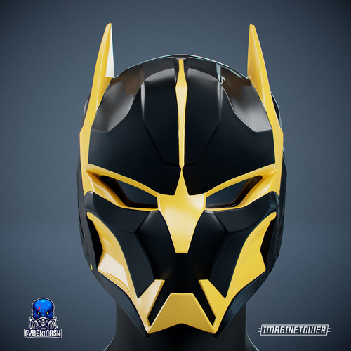 Cyber Cat Sci-fi Mask 3D Print 509375