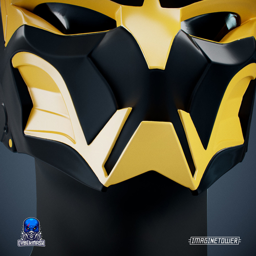 Cyber Cat Sci-fi Mask 3D Print 509376