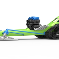Front engine old school snow dragster Version 2 Scale 1:25 - Thumbnail 2