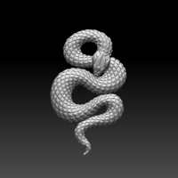 Small snake 3D Printing 509429