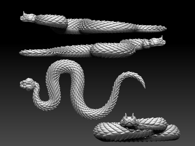 3D Printed snake by ExplorerPaydi