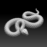 Small snake 3D Printing 509452