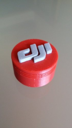 DJI Phantom Lens Cap in Red 3D Print 50950