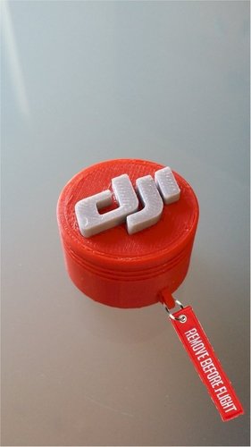 DJI Phantom Lens Cap in Red 3D Print 50952
