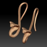 earrings cobra - Thumbnail 2