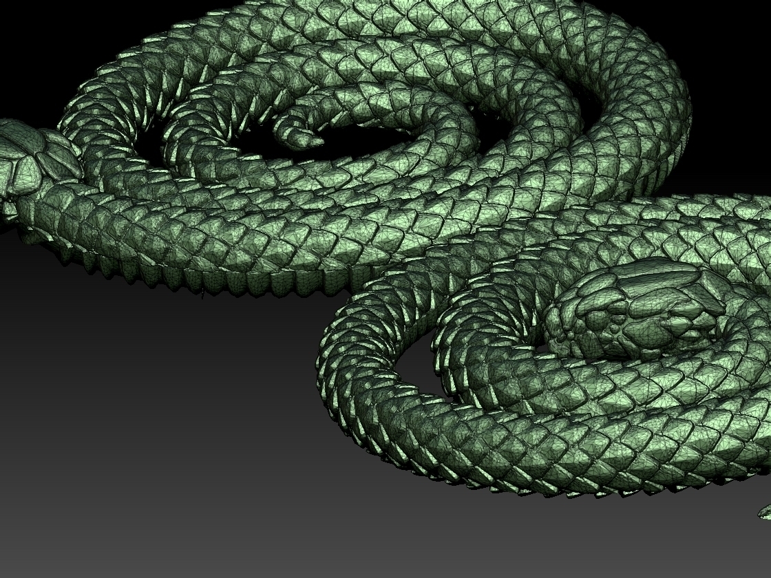 3D Printed snake by ExplorerPaydi