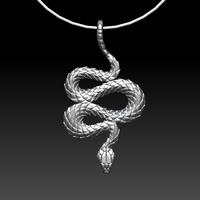 Small pendant snake 3D Printing 509555