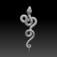 Small snake 3D Printing 509573