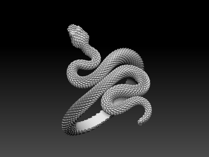 snake ring 3D Print 509588