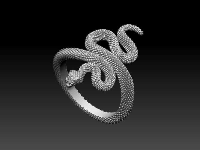 snake ring 3D Print 509589