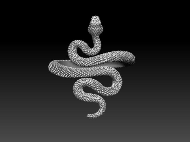 snake ring 3D Print 509590