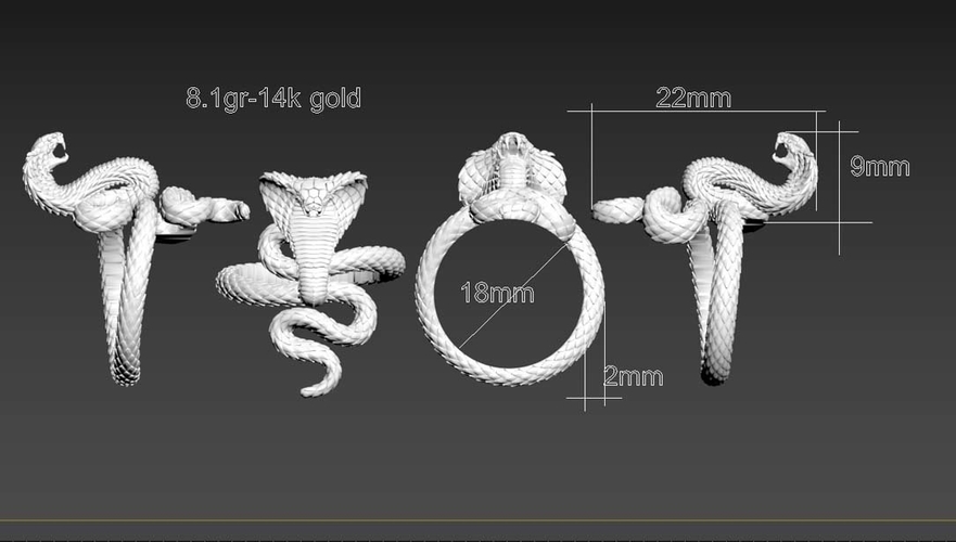 cobra ring 3D Print 509594