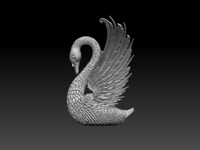 swan 3D Print 509727