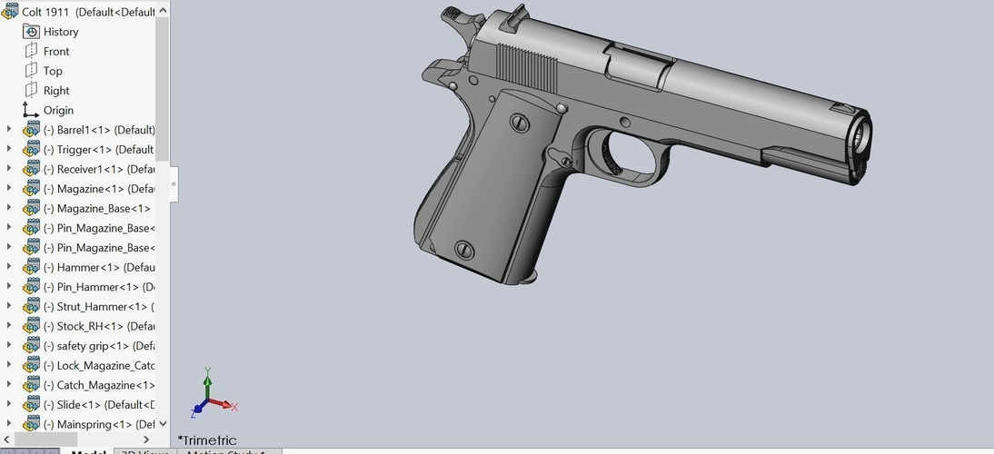 colt 1911 3D Print 510068