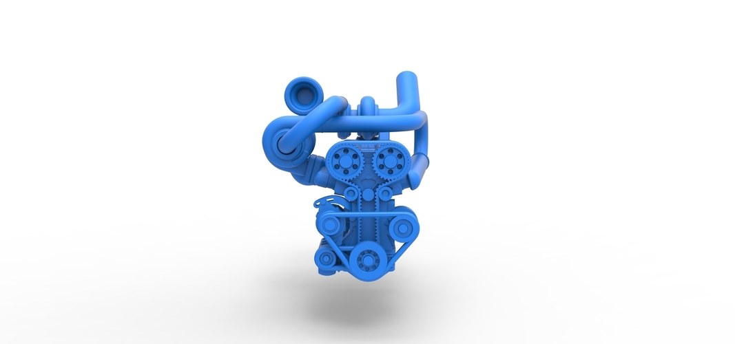 Twin Turbo straight-six engine Scale 1:25 3D Print 510073