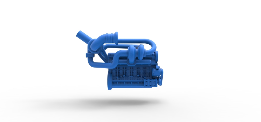 Twin Turbo straight-six engine Scale 1:25 3D Print 510081