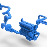 Twin Turbo straight-six engine Scale 1:25 - Thumbnail 18