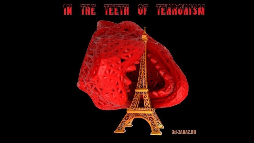 In the teeth of terrorism style Voronoi.Remix. 3D Print 51012
