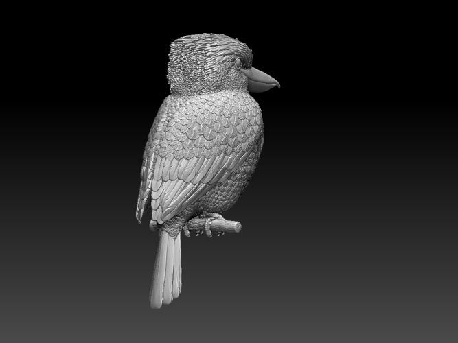 Blue Winged Kookaburra 3D Print 510197