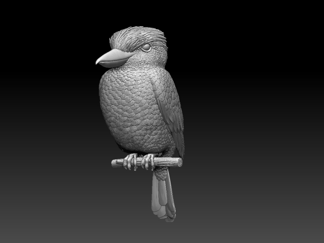 Blue Winged Kookaburra 3D Print 510202