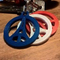 Small Keychain #ParisPeace 3D Printing 51028