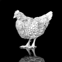 Small hen 3D Printing 510316