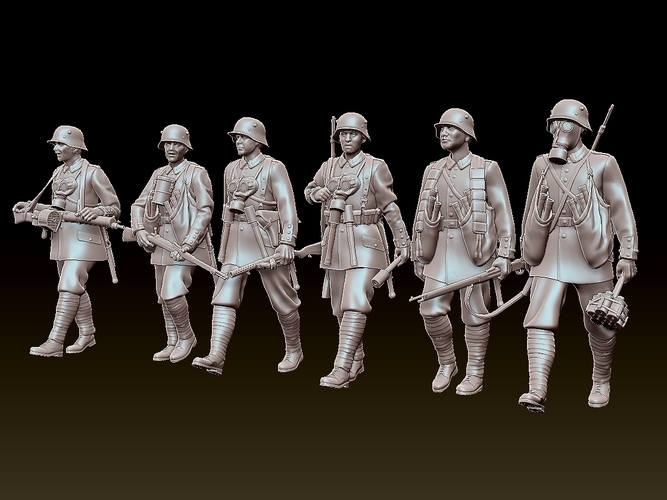 german soldiers ww1 3D Print 510407