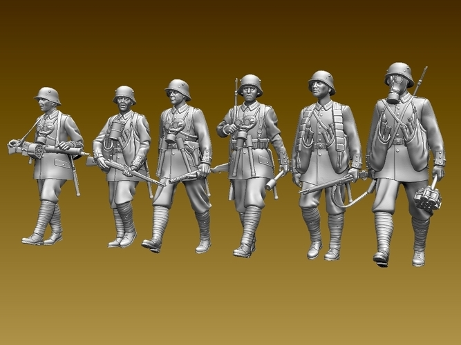 german soldiers ww1 3D Print 510408