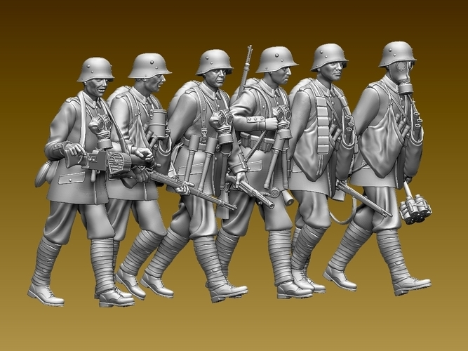 german soldiers ww1 3D Print 510409