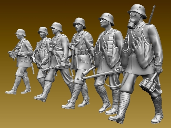 german soldiers ww1 3D Print 510414