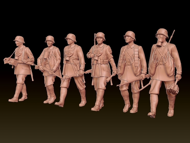 german soldiers ww1 3D Print 510415