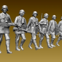 Small german soldiers ww1 3D Printing 510417