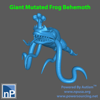 Small Giant Mutated Frog Behemoth 3D Printing 510418