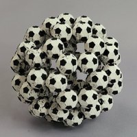 Small Fractal Bucky Balls (Truncated Icosahedron) 3D Printing 51042
