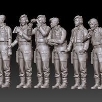 Small british tank crew 3D Printing 510422