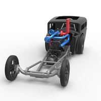 Front engine old school dragster with shell V4 Scale 1:25 - Thumbnail 4