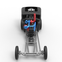 Front engine old school dragster with shell V4 Scale 1:25 - Thumbnail 6