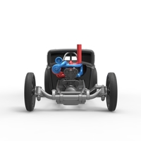 Front engine old school dragster with shell V4 Scale 1:25 - Thumbnail 7