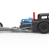 Front engine old school dragster with shell V4 Scale 1:25 - Thumbnail 8