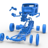 Front engine old school dragster with shell V4 Scale 1:25 - Thumbnail 21