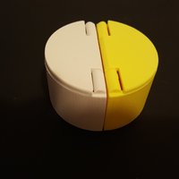 Small Semi-circular Box with Lid 3D Printing 51067