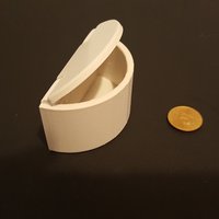 Semi-circular Box with Lid - Thumbnail 2