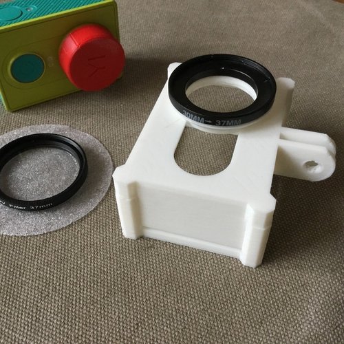 Yi cage with lens filter adapter 3D Print 51082