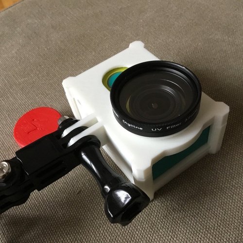 Yi cage with lens filter adapter 3D Print 51084